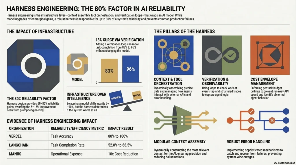 what is harness engineering infographic